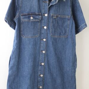 NWT Denim Button-Up Dress